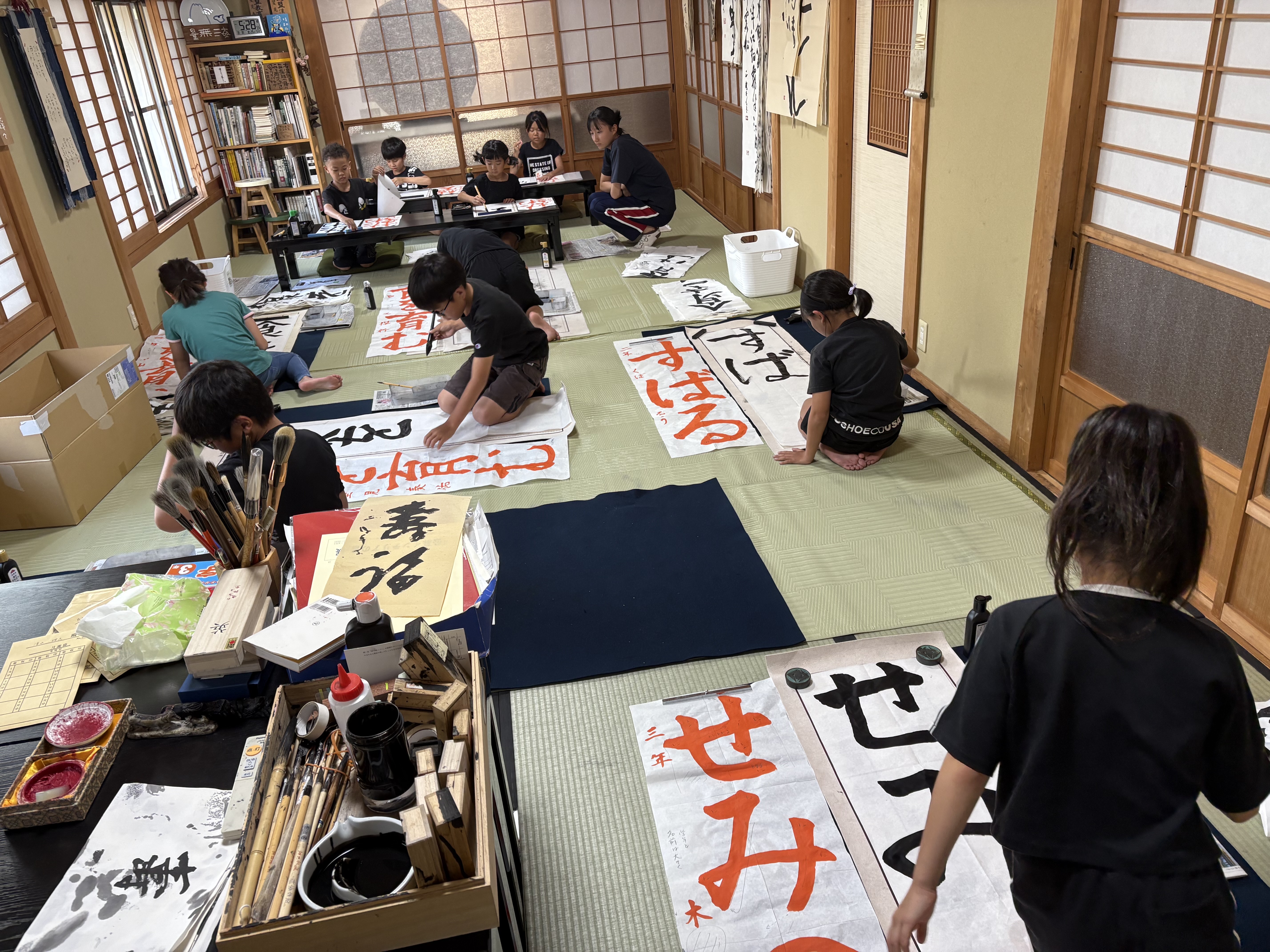 正傳寺　寺小屋　書道